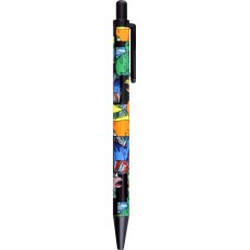 Ручка шариковая КРОК&ДИЛЛИ, автоматическая, синий, с принтом, Арт. MF521505 в магазинах Лента