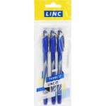 Набор шариковых ручек LINC Gliss cиний, 0,7мм, Арт. 162372, 3шт