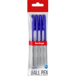 Набор шариковых ручек BERLINGO Tribase, синий, 1мм, Арт. CBp_10902_4, 4шт