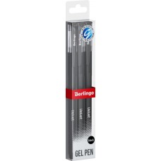 Набор гелевых ручек BERLINGO Velvet черный, 0,5мм, Арт. CGp_50125_3, 3шт в магазинах Лента