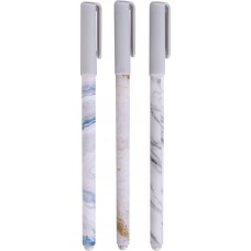 Набор шариковых ручек Stone синий, 0,5мм, Арт. MF521551, 3шт в магазинах Лента