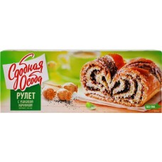 Рулет ЧЕРЕМУШКИ Сдобная Особа с маковой начинкой, 400г в магазинах Лента