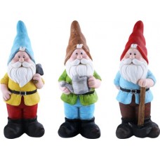 Фигура декоративная садовая Гном с бородой 50см, керамика, Арт. A1702/OY043202007 в магазинах Лента