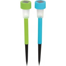 Фонарь на солнечной батарее GIARDINO CLUB 4,5x4,5x31см цветной, Арт. 350003 в магазинах Лента