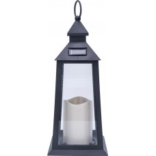 Светильник на солнечной батарее GIARDINO CLUB Фонарь со свечой 14х14х36см, Арт. 784292 в магазинах Лента