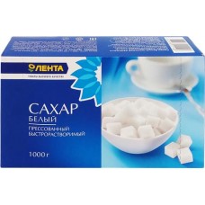Сахар-рафинад ЛЕНТА белый кусковой категория Экстра ГОСТ, 1кг в магазинах Лента