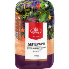 Сахар коричневый АГРО-АЛЬЯНС Экстра Demerara нерафинированный, 900г в магазинах Лента