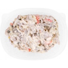 Салат Выборгский с говяжьим языком, весовой в магазинах Лента