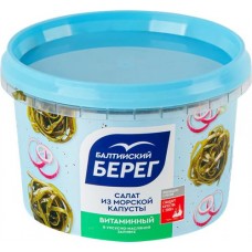 Салат из морской капусты БАЛТИЙСКИЙ БЕРЕГ Витаминный, 250г в магазинах Лента