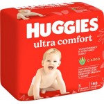Салфетки влажные детские HUGGIES Ultra Comfort с алоэ, 168шт Салфетки влажные детские HUGGIES Ultra Comfort с алоэ, 168шт