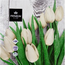 Салфетки бумажные PREMIUM CLUB Очарование 3-слоя 33х33см, 20шт в магазинах Лента