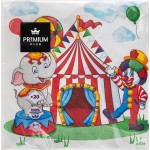 Салфетки бумажные PREMIUM CLUB Детство 3-слоя 33х33см 20шт, 20шт