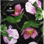 Салфетки бумажные PREMIUM CLUB Декор на черном 3-слоя 33х33см, 20шт