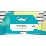 Салфетки влажные для интимной гигиены JENNA с экстрактом ромашки, 15шт Салфетки влажные для интимной гигиены JENNA с экстрактом ромашки, 15шт