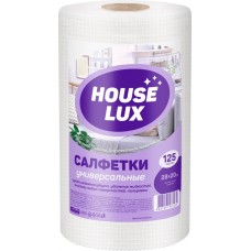 Салфетки универсальные HOUSE LUX 22x23/28x20см, в рулоне Арт. 48253, 125шт в магазинах Лента
