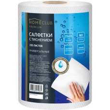 Салфетки HOMECLUB 25x23см, соты, в рулоне, 200шт в магазинах Лента