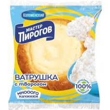 Ватрушка КОЛОМЕНСКОЕ МАСТЕР ПИРОГОВЪ с творогом, высший сорт, 100г в магазинах Лента