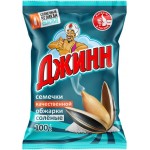 Семечки подсолнечные ДЖИНН Солнечный великан, обжаренные соленые, 100г Семечки подсолнечные ДЖИНН Солнечный великан, обжаренные соленые, 100г