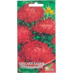 Семена Астра пионовидная Красная башня, 0,3г