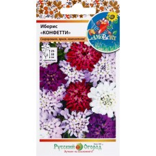 Семена РУССКИЙ ОГОРОД Само растет, Иберис Конфетти, смесь, 0,1г в магазинах Лента