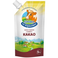 Молоко сгущенное КОРОВКА ИЗ КОРЕНОВКИ с сахаром и какао 5%, без змж, 270г в магазинах Лента