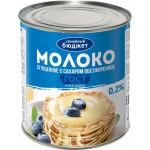 Молоко сгущенное СЕМЕЙНЫЙ БЮДЖЕТ Славянское с сахаром обезжиренное без змж, 360г Молоко сгущенное СЕМЕЙНЫЙ БЮДЖЕТ Славянское с сахаром обезжиренное без змж, 360г
