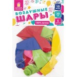 Шары воздушные ЗОЛОТАЯ СКАЗКА 12, 30см, 5 цветов, в ассортименте, 10шт