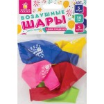 Шары воздушные ЗОЛОТАЯ СКАЗКА 12, 30см, с рисунком, 5 цветов, в ассортименте, 5шт
