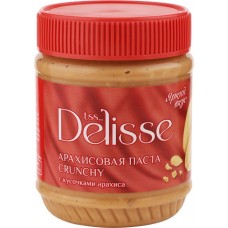 Паста арахисовая DELISSE Crunchy, 340г в магазинах Лента