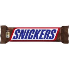 Батончик шоколадный SNICKERS с жаренным арахисом, карамелью и нугой, 50,5г в магазинах Лента