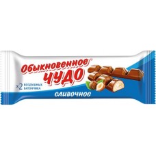 Батончик СЛАВЯНКА Обыкновенное чудо сливочное, 55г в магазинах Лента