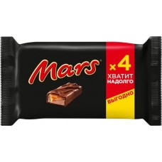 Батончик шоколадный MARS с нугой и карамелью, 4х40г в магазинах Лента
