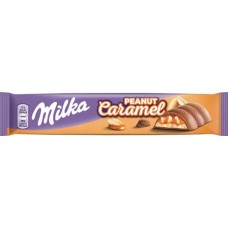 Шоколад молочный MILKA с арахисом в карамельной начинке, 37г в магазинах Лента