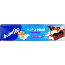 Шоколад молочный BABYFOX с молочной начинкой, 45г в магазинах Лента