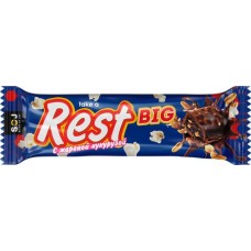 Батончик SOJ Rest big с арахисом, изюмом и кукурузой в молочном шоколаде, 52г в магазинах Лента