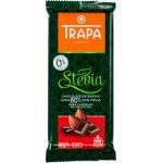 Шоколад горький TRAPA 80% какао, со стевией, 75г