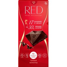 Шоколад темный RED Классический, без сахара, 85г в магазинах Лента