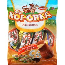 Конфеты РОТ ФРОНТ Коровка топленое молоко, 250г в магазинах Лента