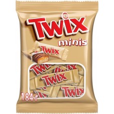 Конфеты TWIX Minis с печеньем и карамелью, покрытые молочным шоколадом, 184г в магазинах Лента