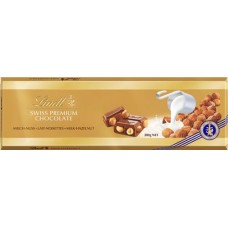 Шоколад молочный LIND Swiss Premium Chocolate с цельным фундуком, 300г в магазинах Лента