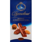 Шоколад горький ВДОХНОВЕНИЕ миндаль и трюфельный крем, 100г