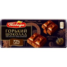Шоколад горький ПОБЕДА ВКУСА 72% какао, 100г в магазинах Лента