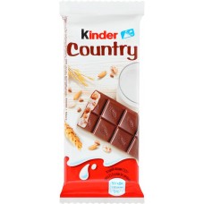 Шоколад KINDER Chocolate Country с молочно-злаковой начинкой, 23,5г в магазинах Лента