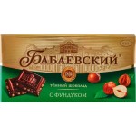 Шоколад темный БАБАЕВСКИЙ с цельным фундуком, 100г Шоколад темный БАБАЕВСКИЙ с цельным фундуком, 100г