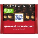 Шоколад темный RITTER SPORT Цельный лесной орех, 100г Шоколад темный RITTER SPORT Цельный лесной орех, 100г