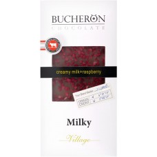 Шоколад молочный BUCHERON с кусочками малины, 100г в магазинах Лента