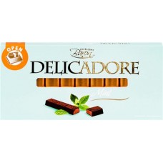 Шоколад темный DELICADORE Mint с мягкой начинкой со вкусом мяты, 200г в магазинах Лента
