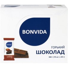 Шоколад горький BONVIDA, 18х20г в магазинах Лента