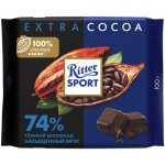 Шоколад темный RITTER SPORT 74% какао, 100г Шоколад темный RITTER SPORT 74% какао, 100г