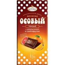 Шоколад темный Ф.КРУПСКОЙ Особый с апельсином и грейпфрутом, 90г в магазинах Лента